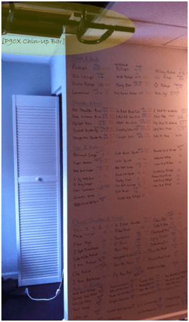 p90x whiteboard wall